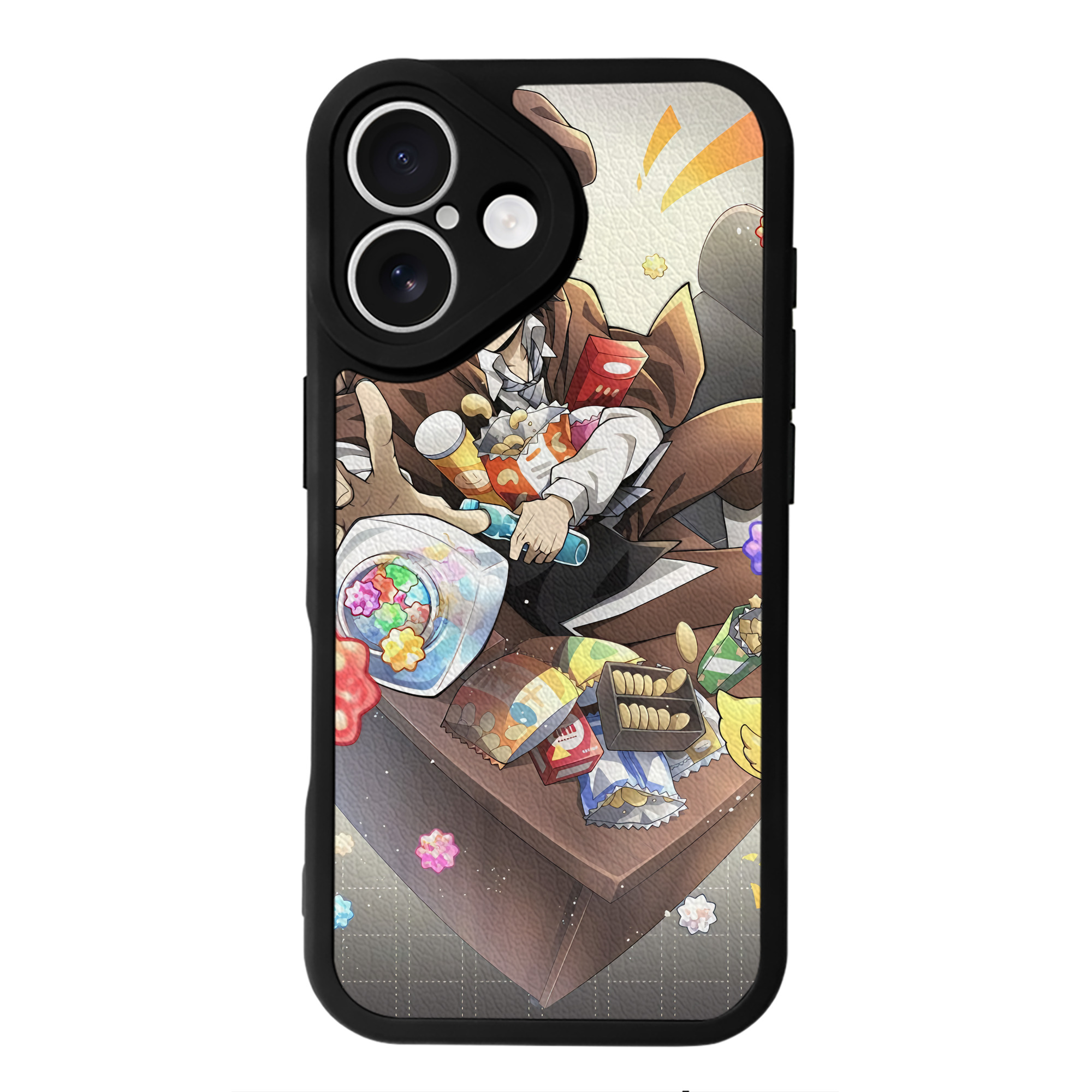 （画像用） 文豪ストレイドッグス Bungo Stray Dogs 【iPhone 16シリーズ対応】シリコンスマホケース（レザー調） 材質：シリコン